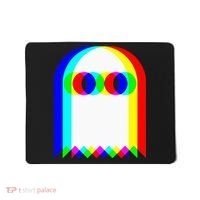 Ghost Trippy Vaporwave Halloween Techno Rave Edm Music Party Mousepad thumb 0