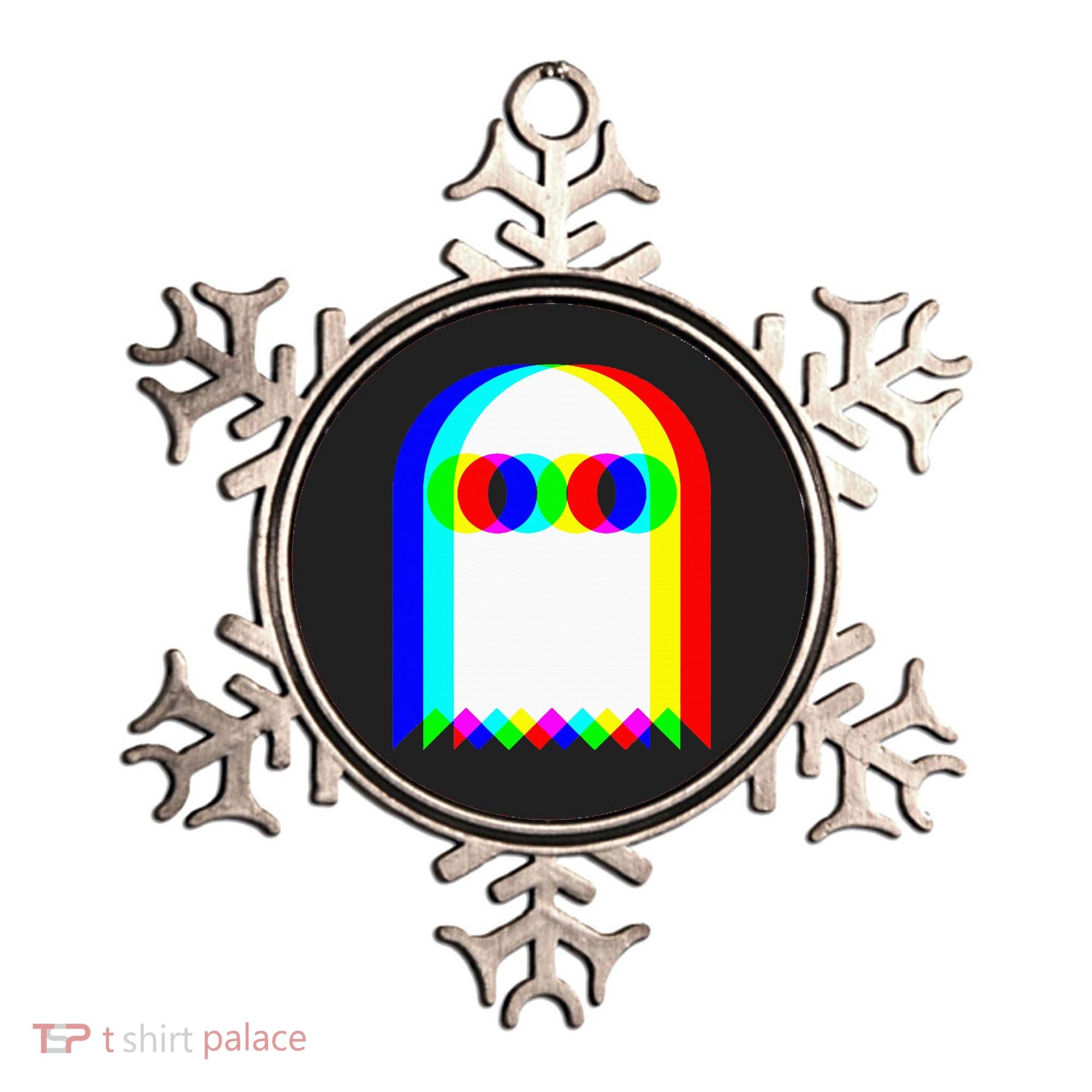 Ghost Trippy Vaporwave Halloween Techno Rave Edm Music Party Ornament