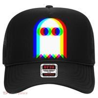 Ghost Trippy Vaporwave Halloween Techno Rave Edm Music Party Hat thumb 0