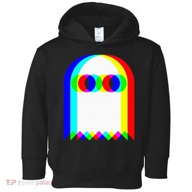 Ghost Trippy Vaporwave Halloween Techno Rave Edm Music Party Toddler Hoodie
