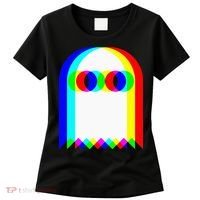 Ghost Trippy Vaporwave Halloween Techno Rave Edm Music Party Women's T-Shirt thumb 0