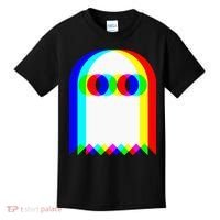 Ghost Trippy Vaporwave Halloween Techno Rave Edm Music Party Kids T-Shirt thumb 0