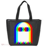 Ghost Trippy Vaporwave Halloween Techno Rave Edm Music Party Tote Bag thumb 0
