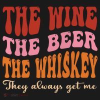 Groovy The Wine The Beer The Whiskey They Always Get Me Ornament thumb 1