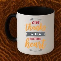 Give Thanks With A Grateful Heart Coffee Mug thumb 2