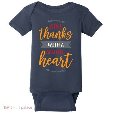 Give Thanks With A Grateful Heart Baby Bodysuit