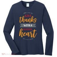 Give Thanks With A Grateful Heart Women's Long Sleeve Shirt thumb 0