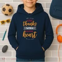 Give Thanks With A Grateful Heart Kids Hoodie thumb 2