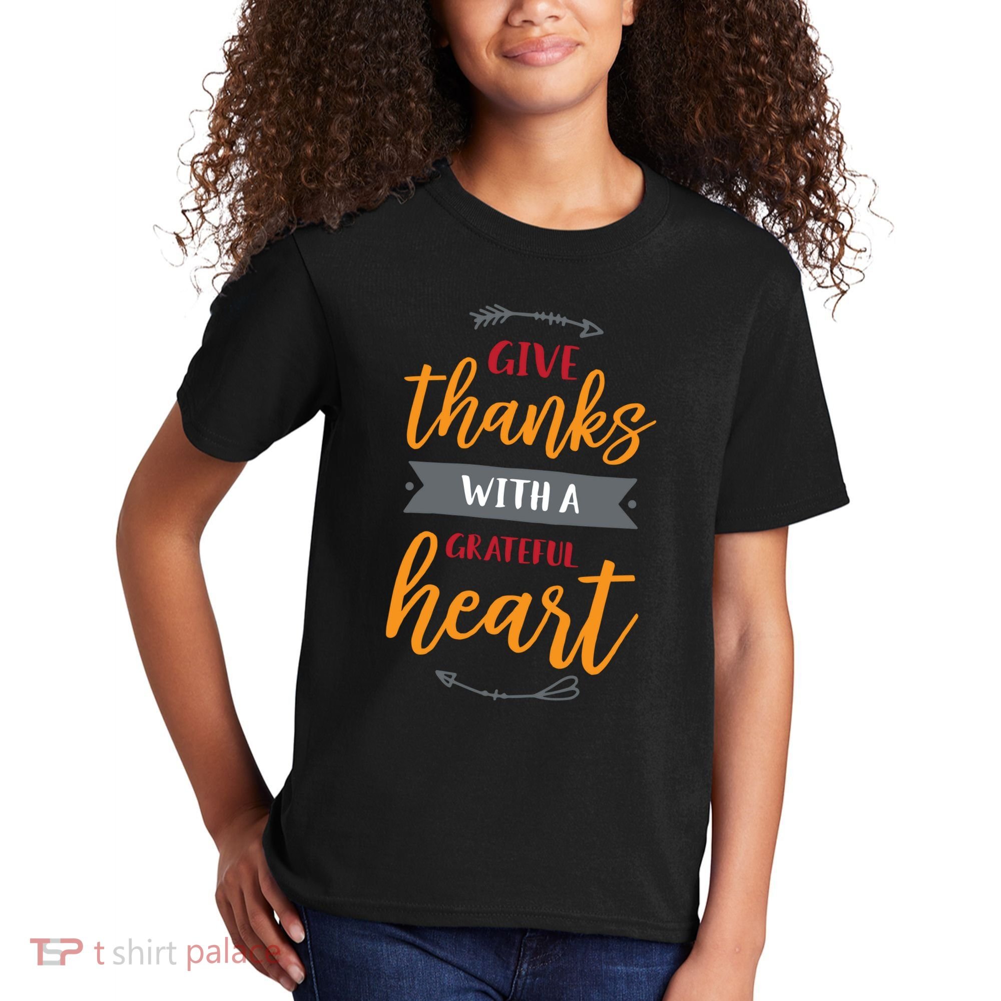 Give Thanks With A Grateful Heart Kids T-Shirt