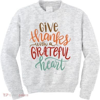 Give Thanks With A Grateful Heart Kids Sweatshirt