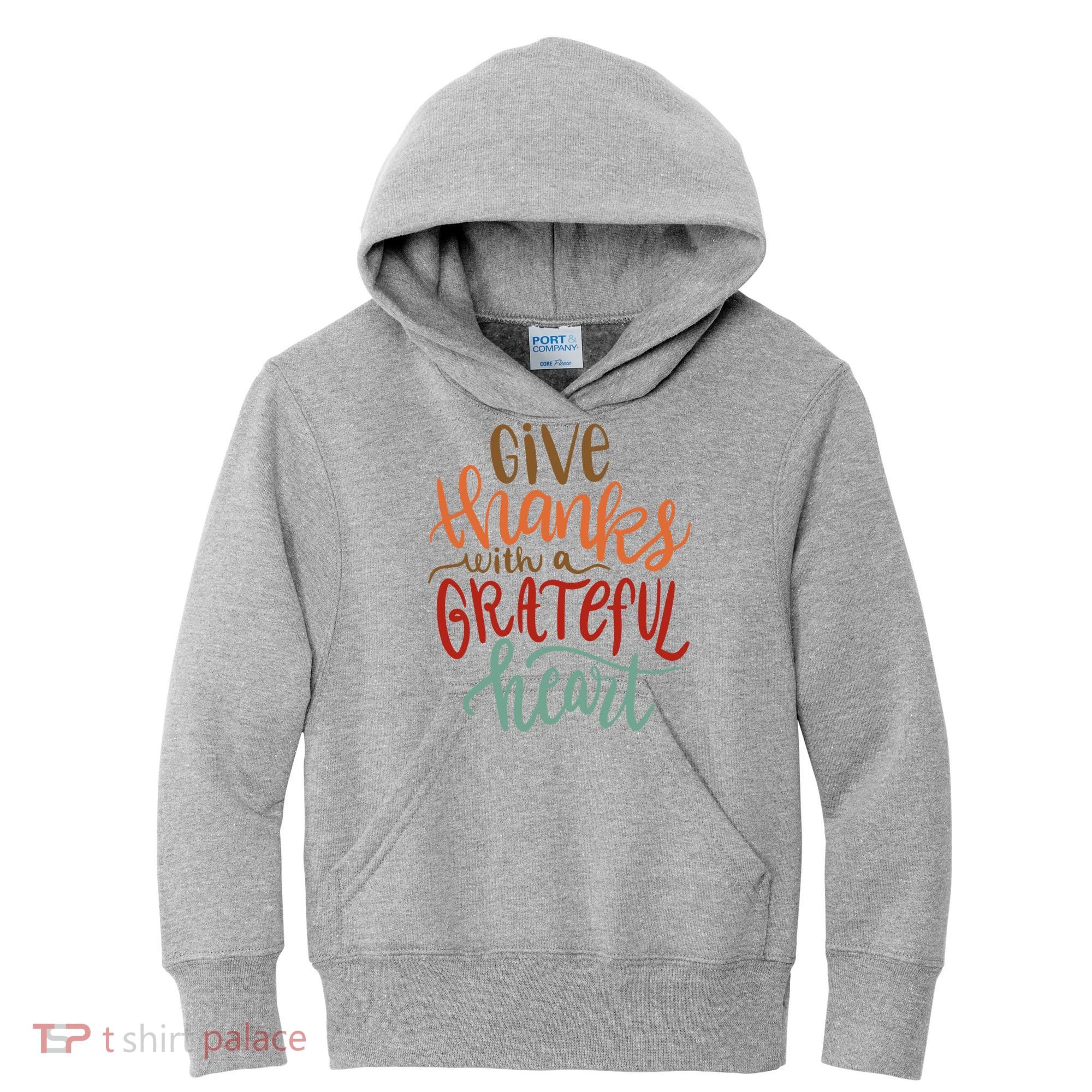 Give Thanks With A Grateful Heart Kids Hoodie