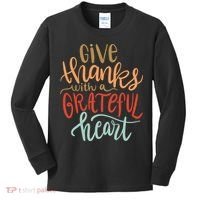 Give Thanks With A Grateful Heart Kids Long Sleeve Shirt thumb 0