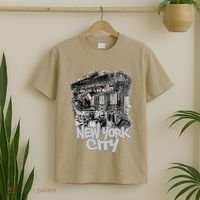Graffiti Train With Vintage Police New York City T-Shirt thumb 2