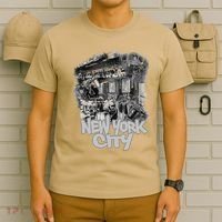 Graffiti Train With Vintage Police New York City T-Shirt thumb 6
