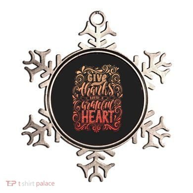 Give Thanks With A Grateful Heart Sign Ornament