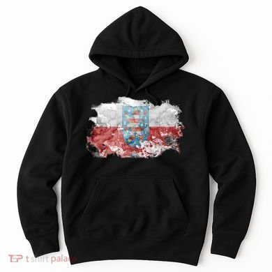 Geremany Thuringia Watercolor Painted State Flag Hoodie