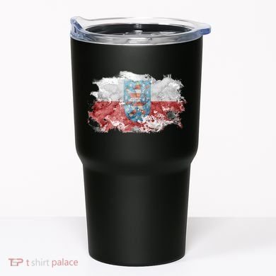 Geremany Thuringia Watercolor Painted State Flag Tumbler
