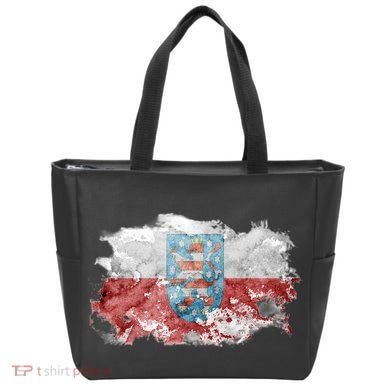Geremany Thuringia Watercolor Painted State Flag Tote Bag