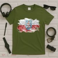 Geremany Thuringia Watercolor Painted State Flag T-Shirt thumb 5