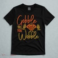 Gobble Till You Wobble Funny Thanksgiving Family Matching T-Shirt thumb 5