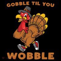 Gobble Til You Wobble Turkey Trot Thanksgiving Run Cute Funny Gift Coffee Mug thumb 5