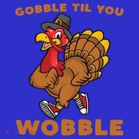 Gobble Til You Wobble Turkey Trot Thanksgiving Run Cute Funny Gift Baby Bodysuit thumb 2