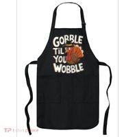 Gobble Til You Wobble Gobble Gobble Thanksgiving Day Apron thumb 0