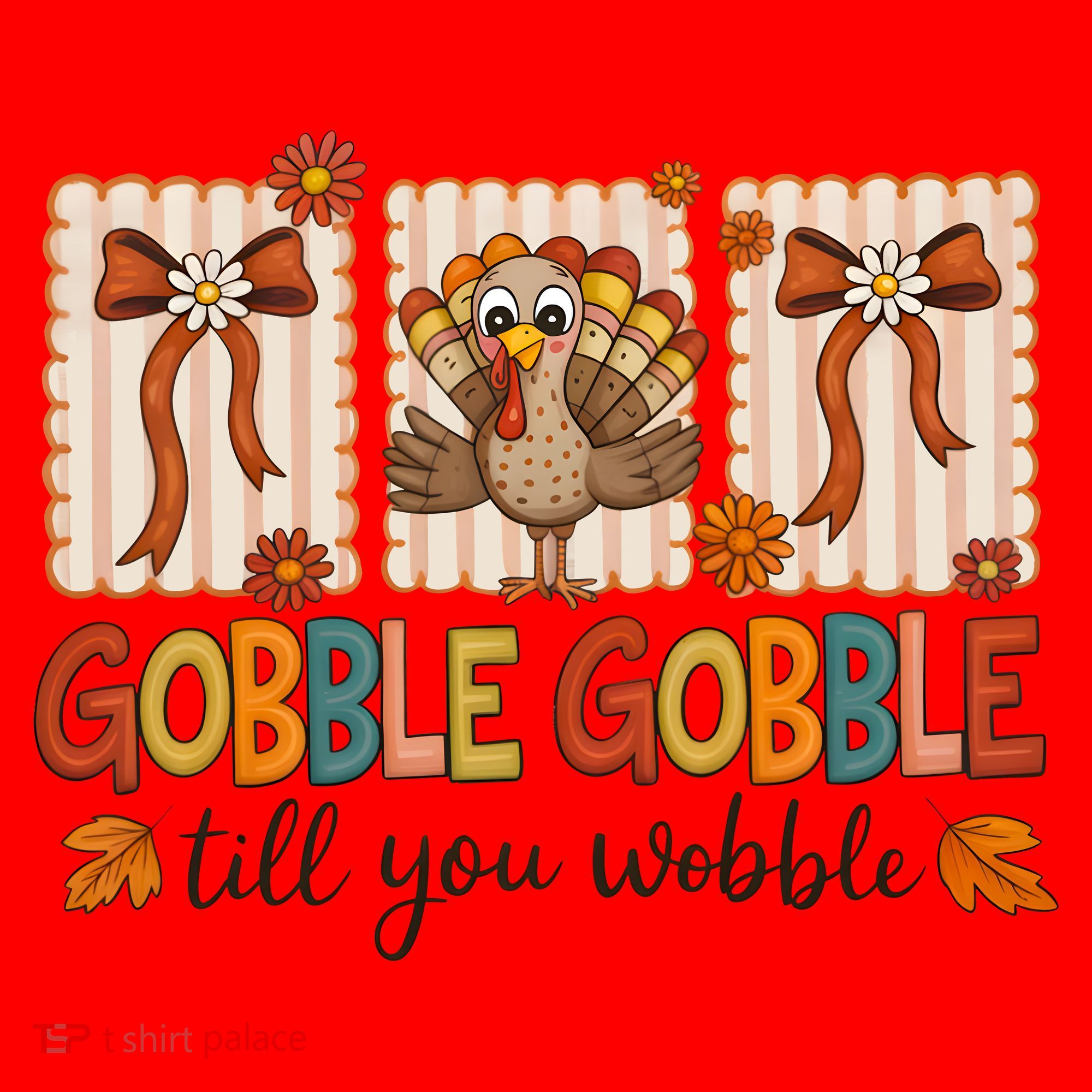 Gobble Till You Wobble Cute Funny Thanksigivng Santa Hat