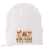 Gobble Till You Wobble Cute Funny Thanksigivng Beanie thumb 0