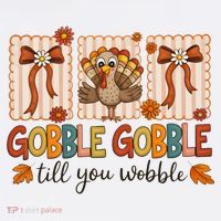 Gobble Till You Wobble Cute Funny Thanksigivng Women's Tank Top thumb 5