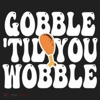 Gobble Til You Wobble Funny Thanksgiving Hat thumb 2