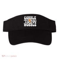 Gobble Til You Wobble Funny Thanksgiving Visor thumb 0