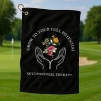 Grow To Your Full Potential Occupational Therapy Golf Towel thumb 1