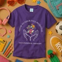 Grow To Your Full Potential Occupational Therapy Kids T-Shirt thumb 3
