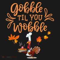 Gobble Til You Wobble Thanksgiving Backpack thumb 2