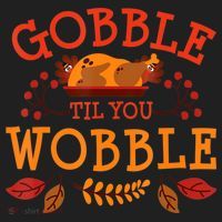 Gobble Til You Wobble Turkey Day Fall Thanksgiving Hat thumb 2