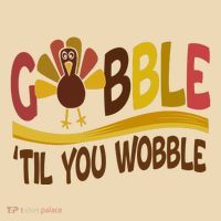 Gobble Til You Wobble Thanksgiving Funny Tote Bag thumb 4