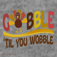 Gobble Til You Wobble Thanksgiving Funny Toddler Hoodie thumb 2