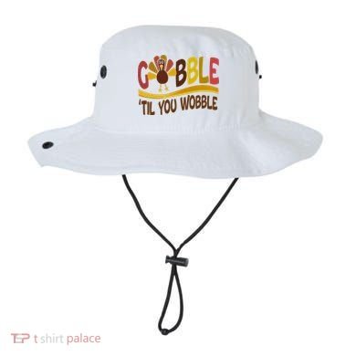 Gobble Til You Wobble Thanksgiving Funny Bucket Hat