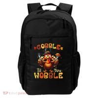Gobble Til You Wobble Thanksgiving Turkey Gift Backpack thumb 0