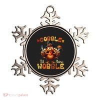 Gobble Til You Wobble Thanksgiving Turkey Gift Ornament thumb 0
