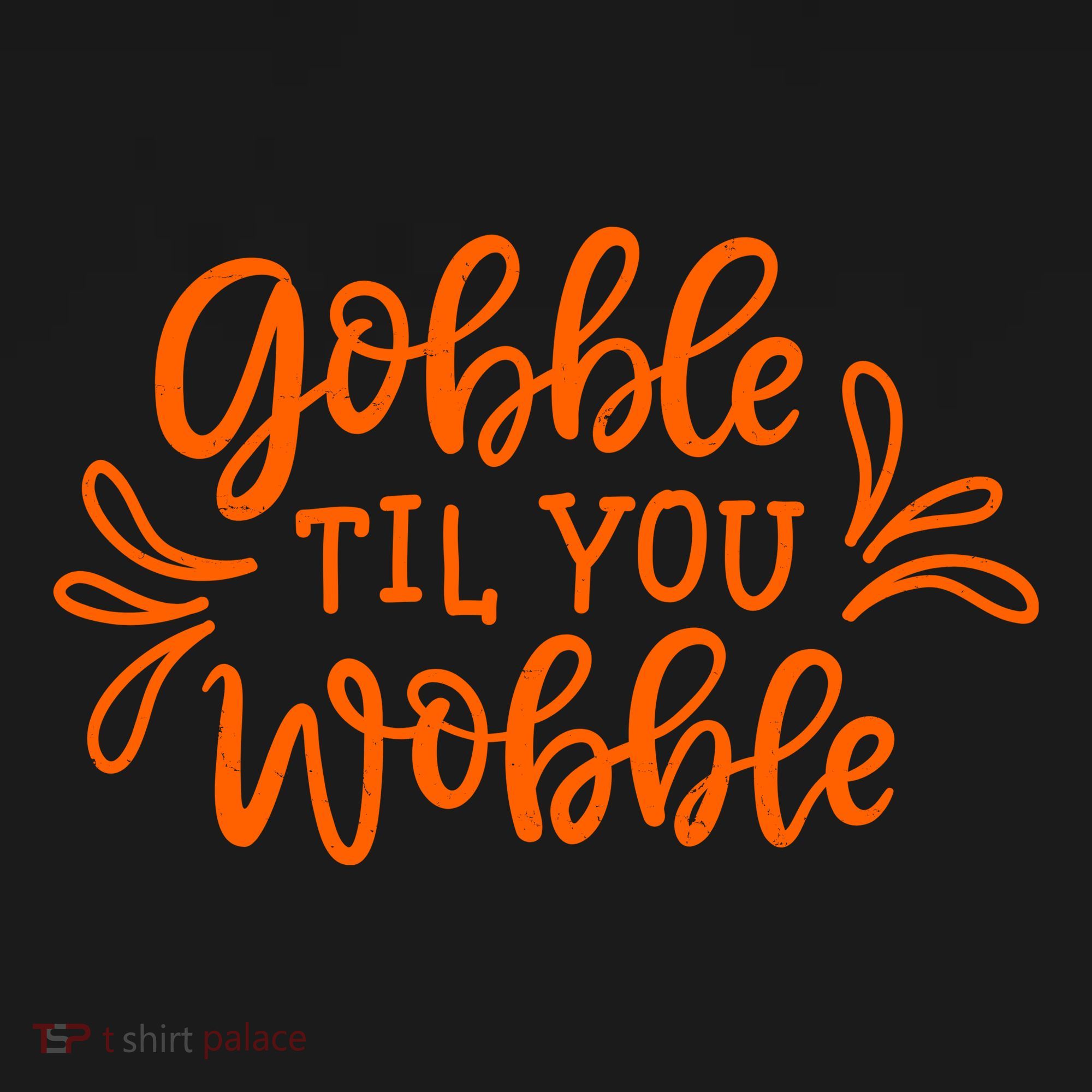 Gobble Til You Wobble Thanksgiving Funny Ornament