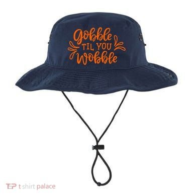 Gobble Til You Wobble Thanksgiving Funny Bucket Hat