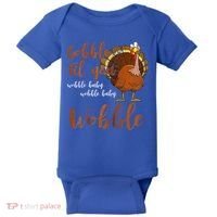 Gobble Till You Wobble Funny Thanksgiving Cool Gift Baby Bodysuit thumb 0