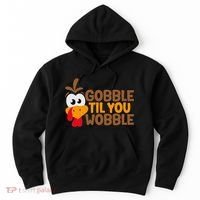 Gobble Til You Wobble Baby Outfit Thanksgiving Hoodie thumb 0