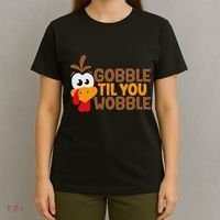 Gobble Til You Wobble Baby Outfit Thanksgiving T-Shirt thumb 4