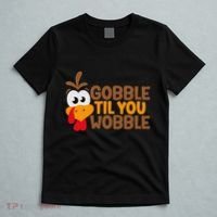 Gobble Til You Wobble Baby Outfit Thanksgiving T-Shirt thumb 5