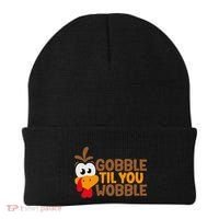 Gobble Til You Wobble Baby Outfit Thanksgiving Beanie thumb 0