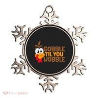 Gobble Til You Wobble Baby Outfit Thanksgiving Ornament thumb 0