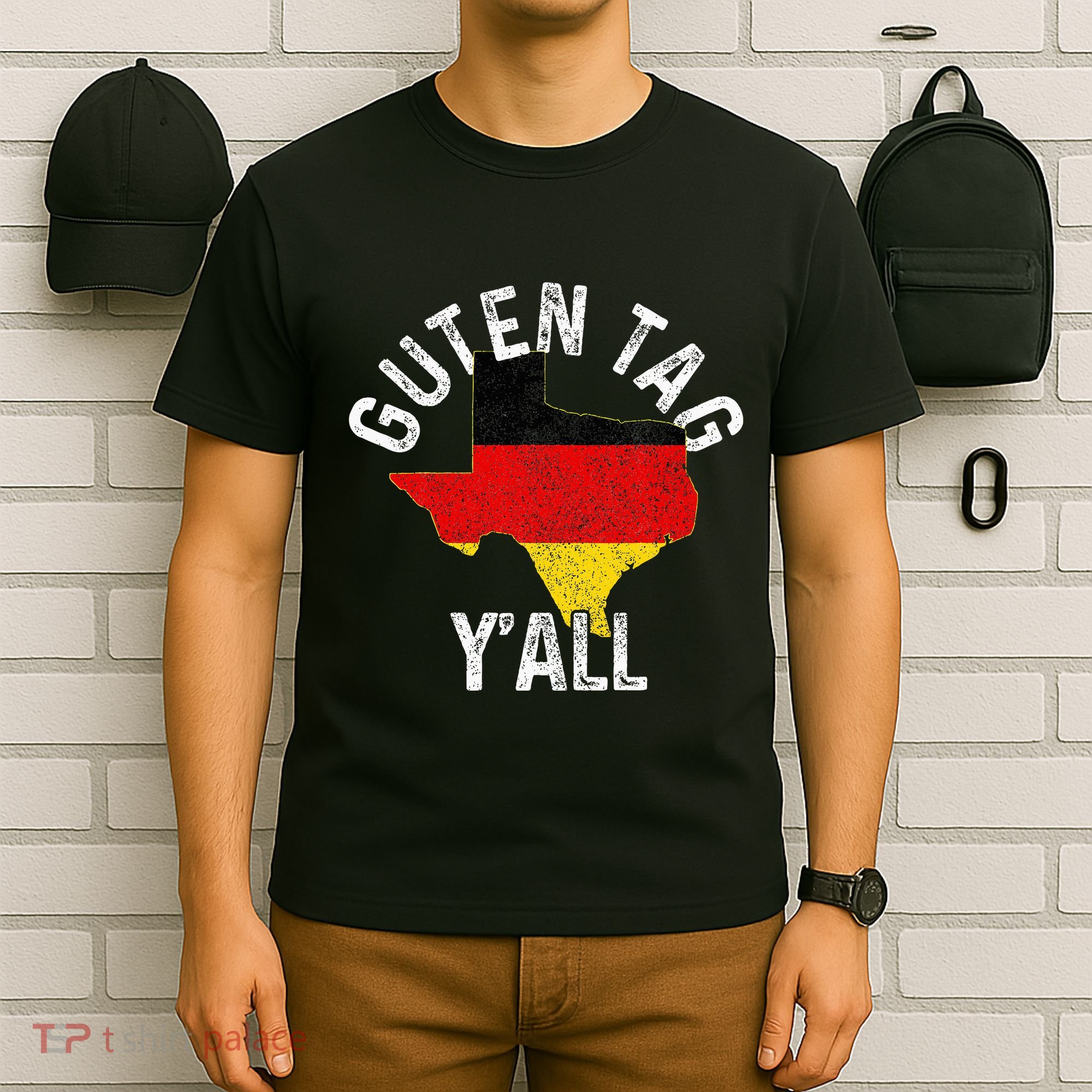 Guten Tag YAll Funny Texas Germany Oktoberfest German Gift T-Shirt